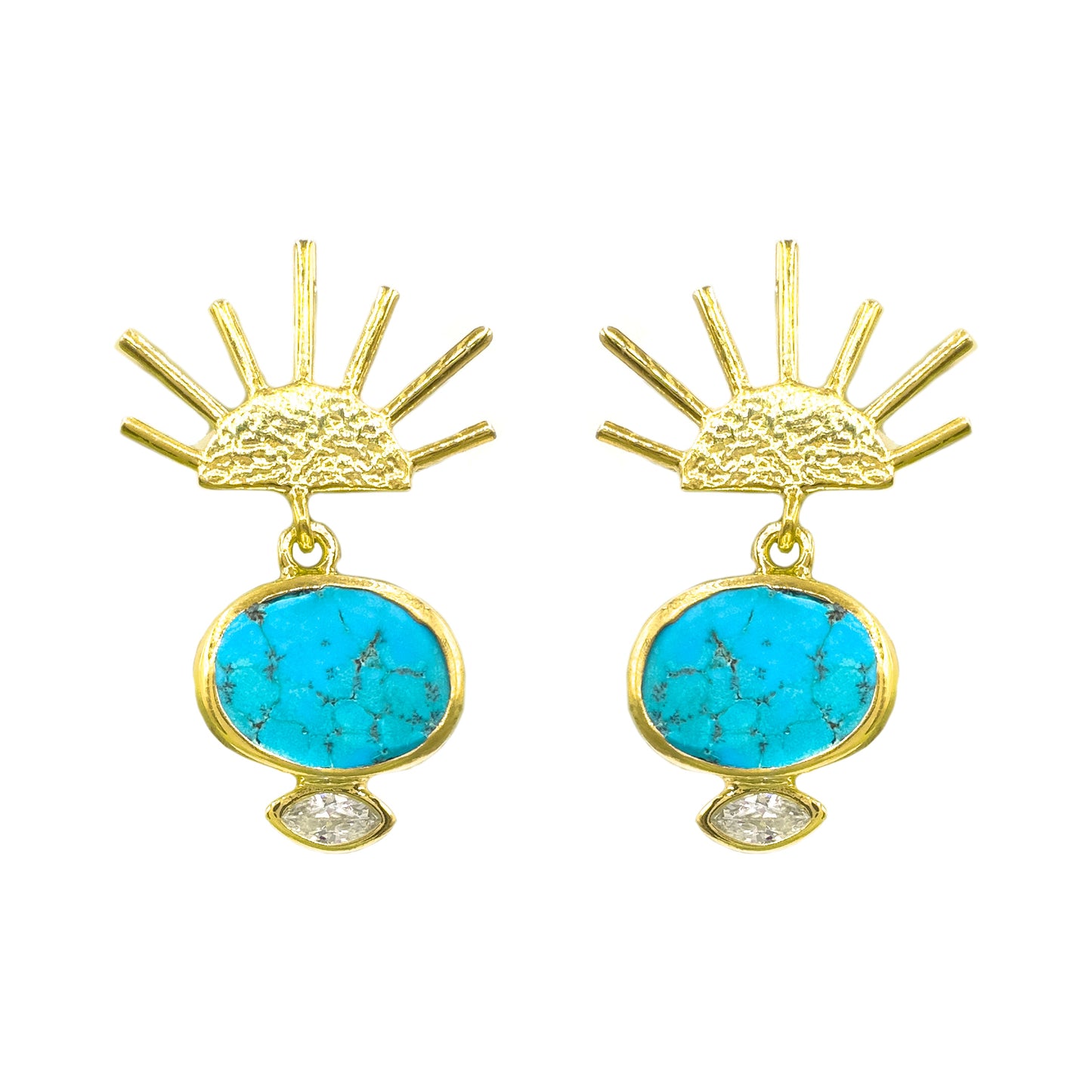 Turquoise Stone Earrings