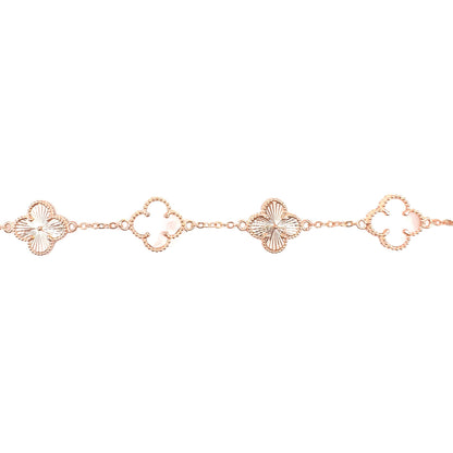 Laser Cut Mother of Pearl Clover Bracelet