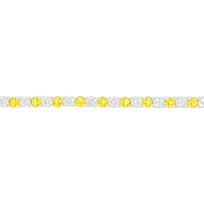 Two and a half mm Yellow Stone Tennis Bracelet