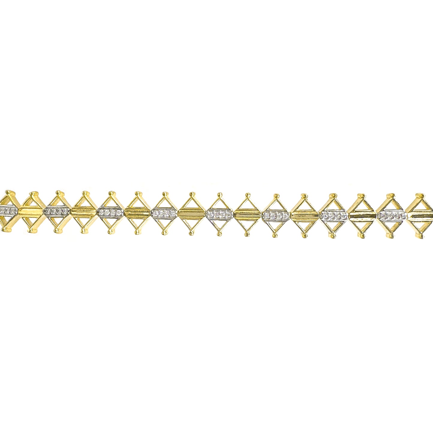 Stone Double Triangle Bracelet