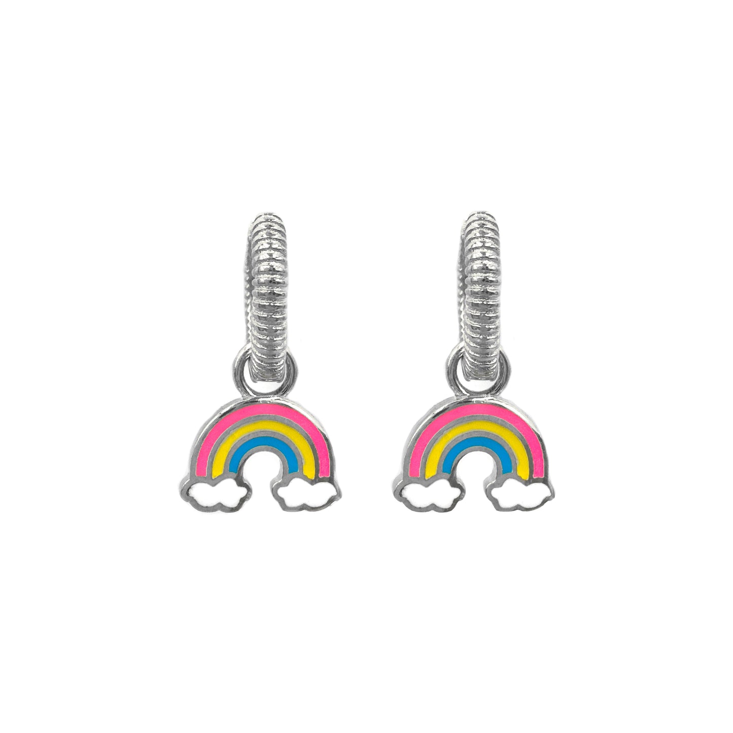 Rainbow Hoop Earrings