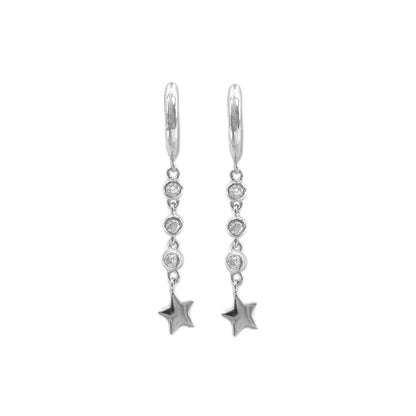 Dangling Star Stone Earrings