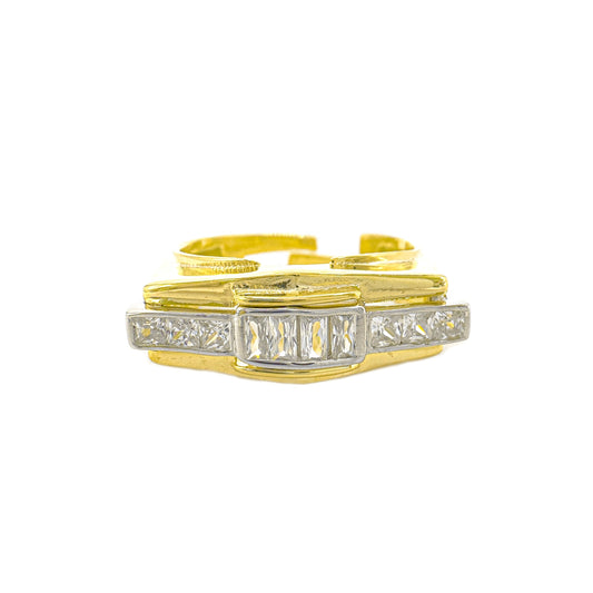 Baguette Stone Quillon Ring