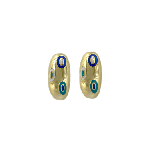 Evil Eye Enamel Earring