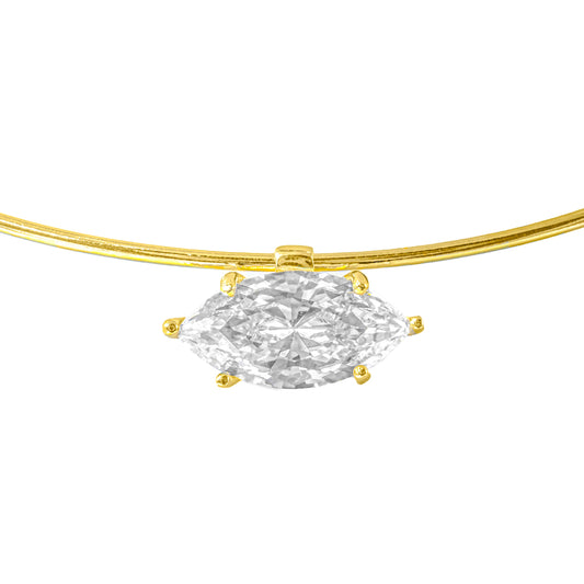 Designer Marquise Choker Necklace