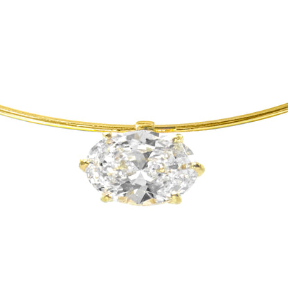 Designer Oval Cut Choker Necklace