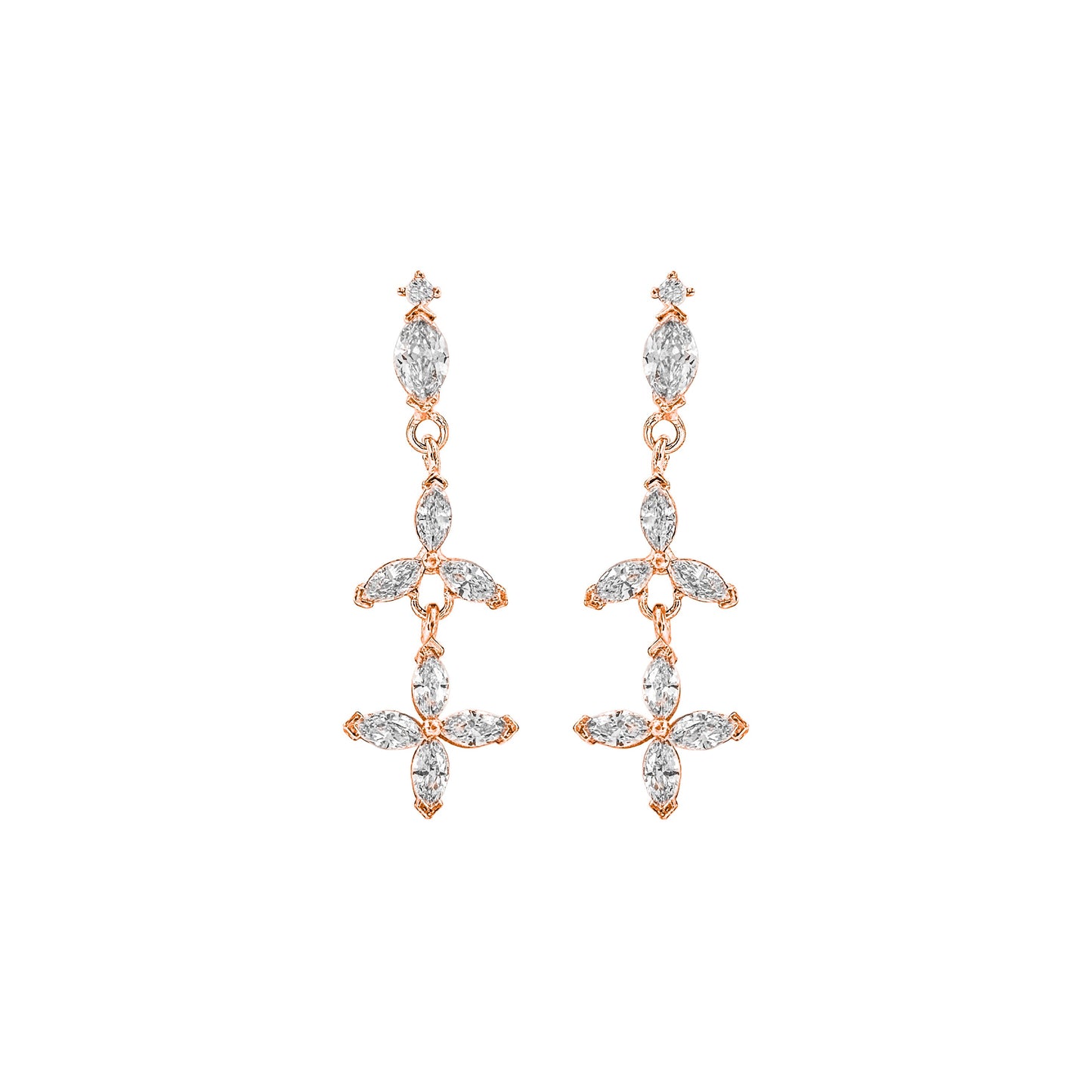 Marquise Stone Dangle Earrings