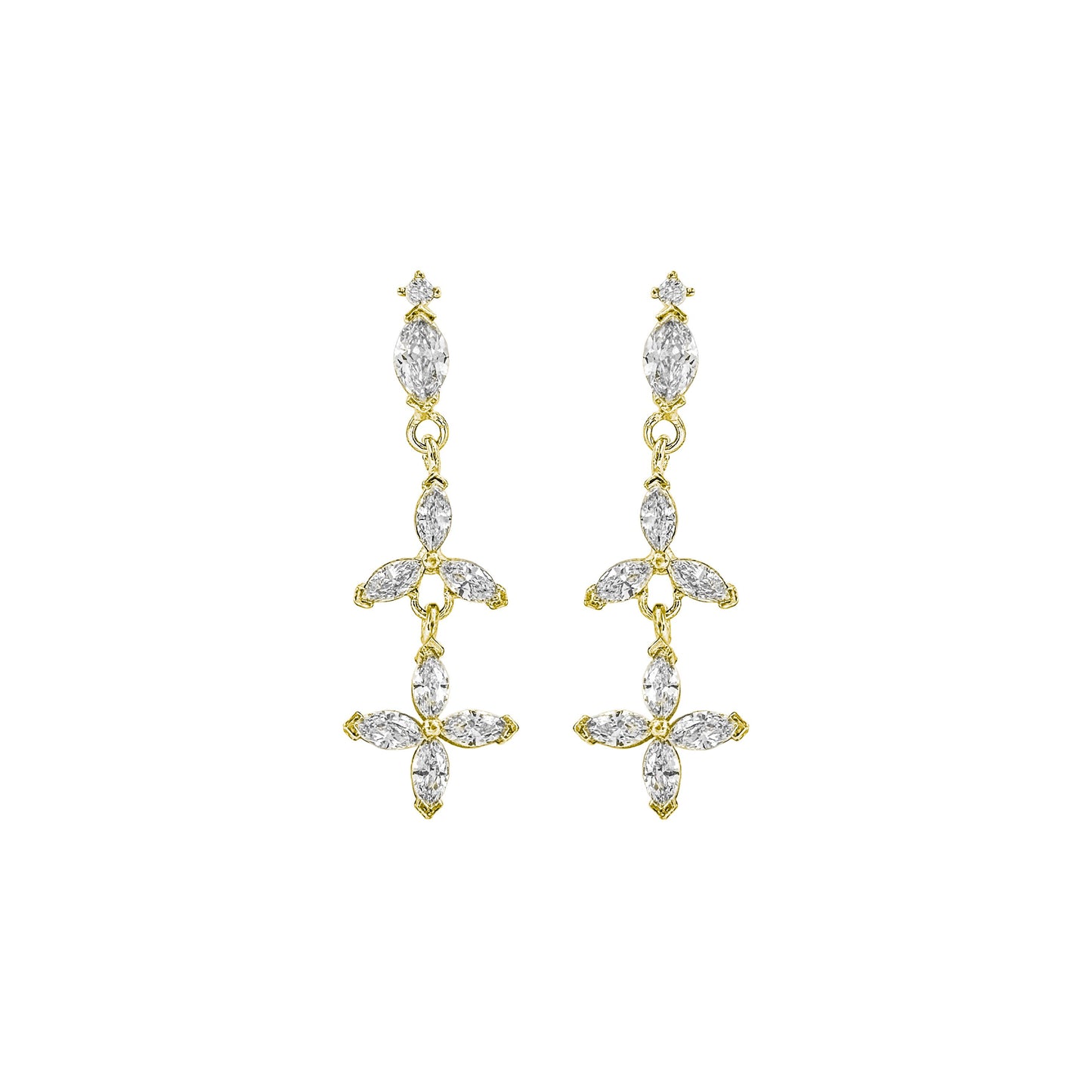 Marquise Stone Dangle Earrings