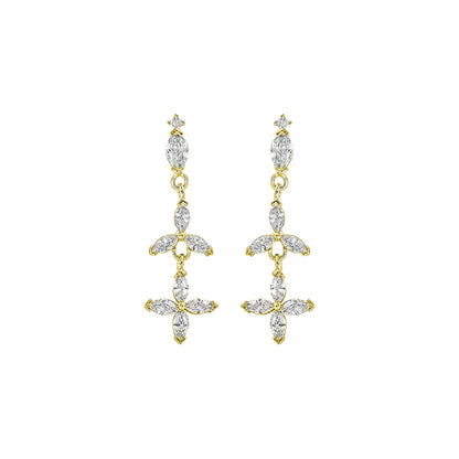 Marquise Stone Dangle Earrings