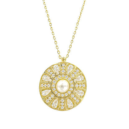 Pearl Vintage Stone Necklace