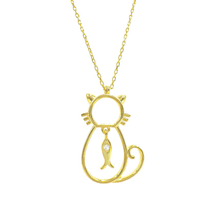 Cat Figured Necklace