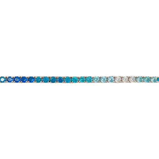 Blue Tone Tennis Bracelet