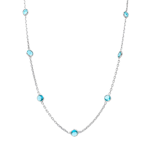 Aqua Stone Designer Chain