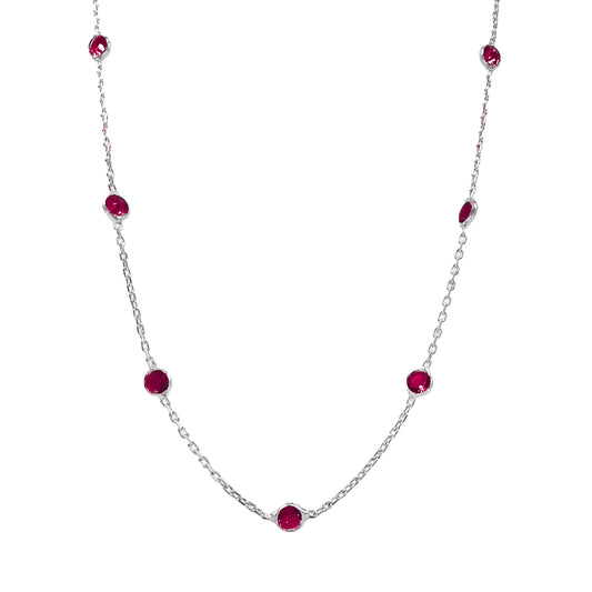 Fuchsia Stone Designer Chain