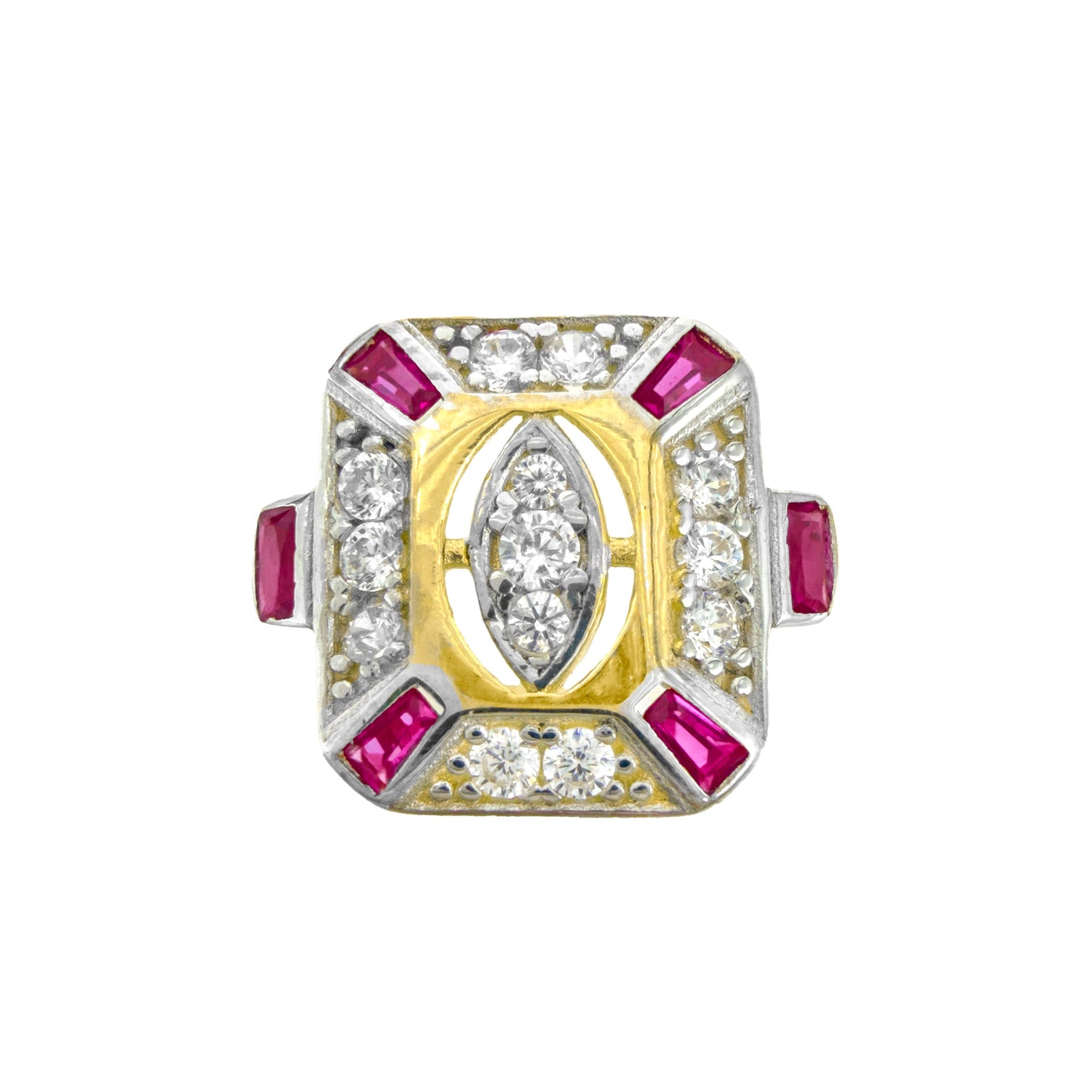 Vintage Colorful Stone Sparrow Ring