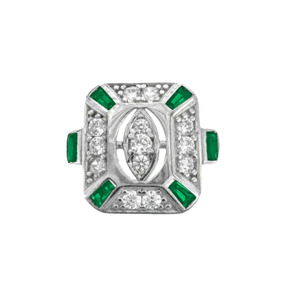 Vintage Colorful Stone Sparrow Ring