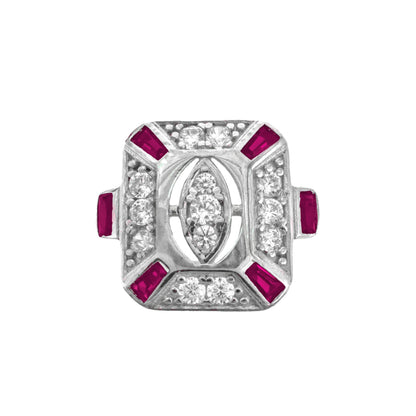 Vintage Colorful Stone Sparrow Ring