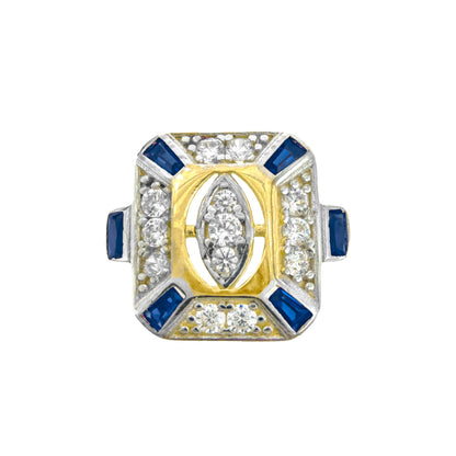 Vintage Colorful Stone Sparrow Ring