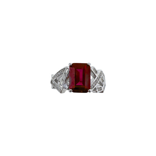 Baguette Stone Ruby Ring