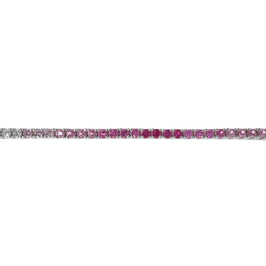 Pink Tone Tennis Bracelet