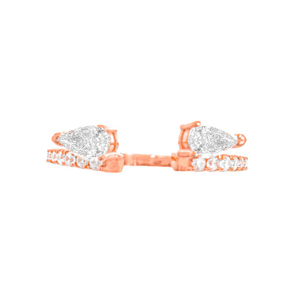 Teardrop Stone Stacking Ring