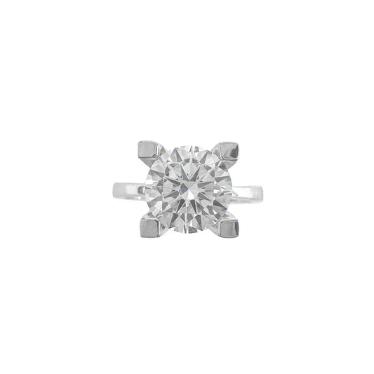 Two Carat Moissanite Solitaire Ring