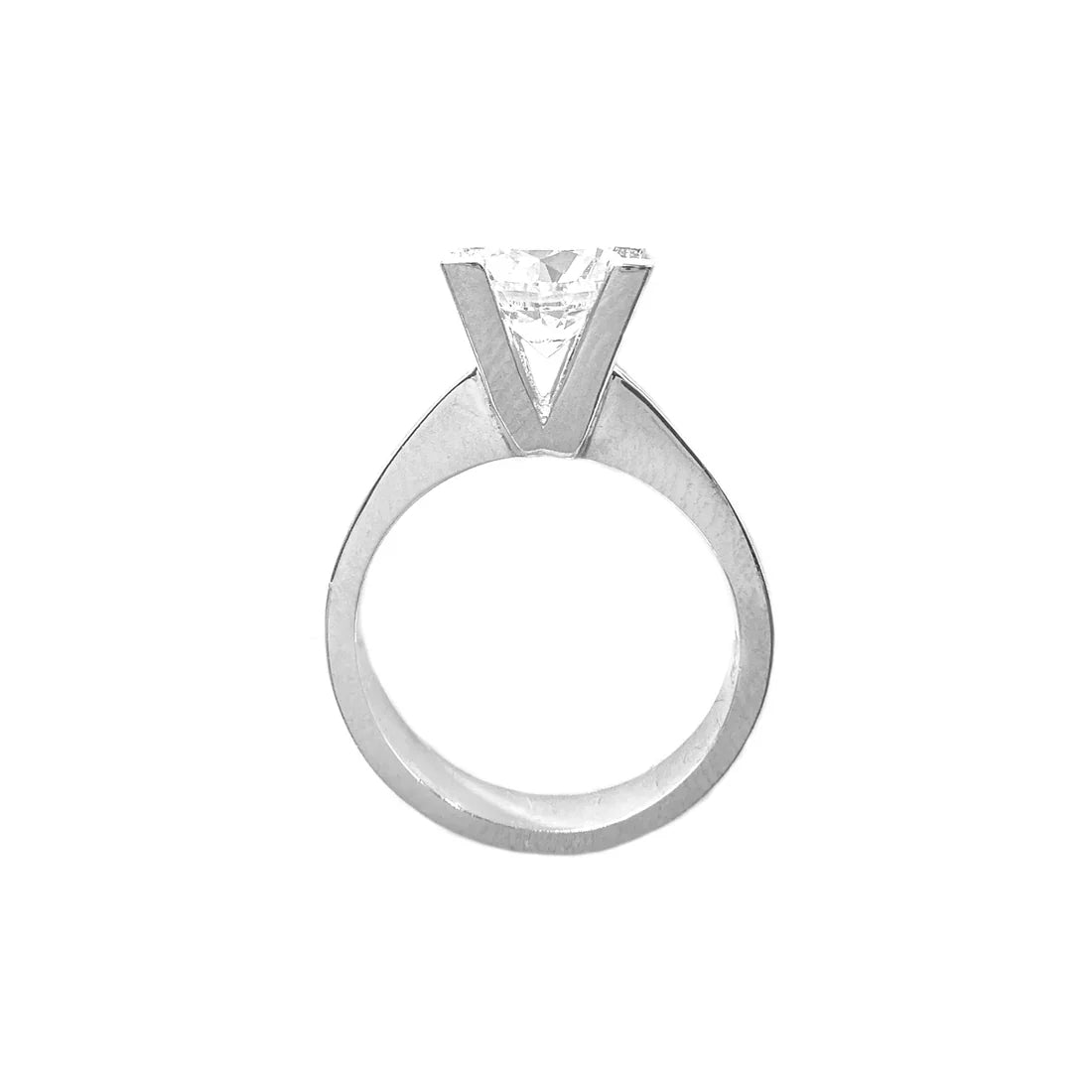 Two Carat Moissanite Solitaire Ring