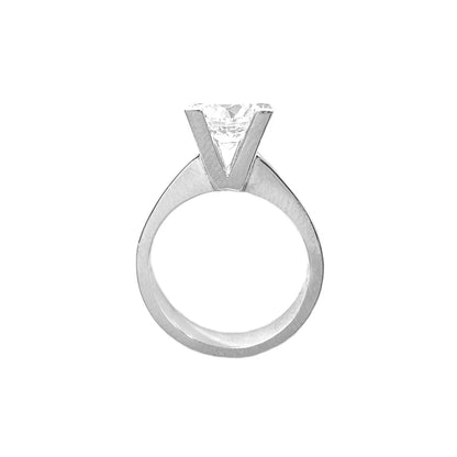 Two Carat Moissanite Solitaire Ring