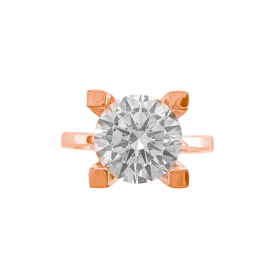 Three Carat Moissanite Solitaire Ring