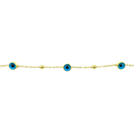 Mass Evil Eye Anklet