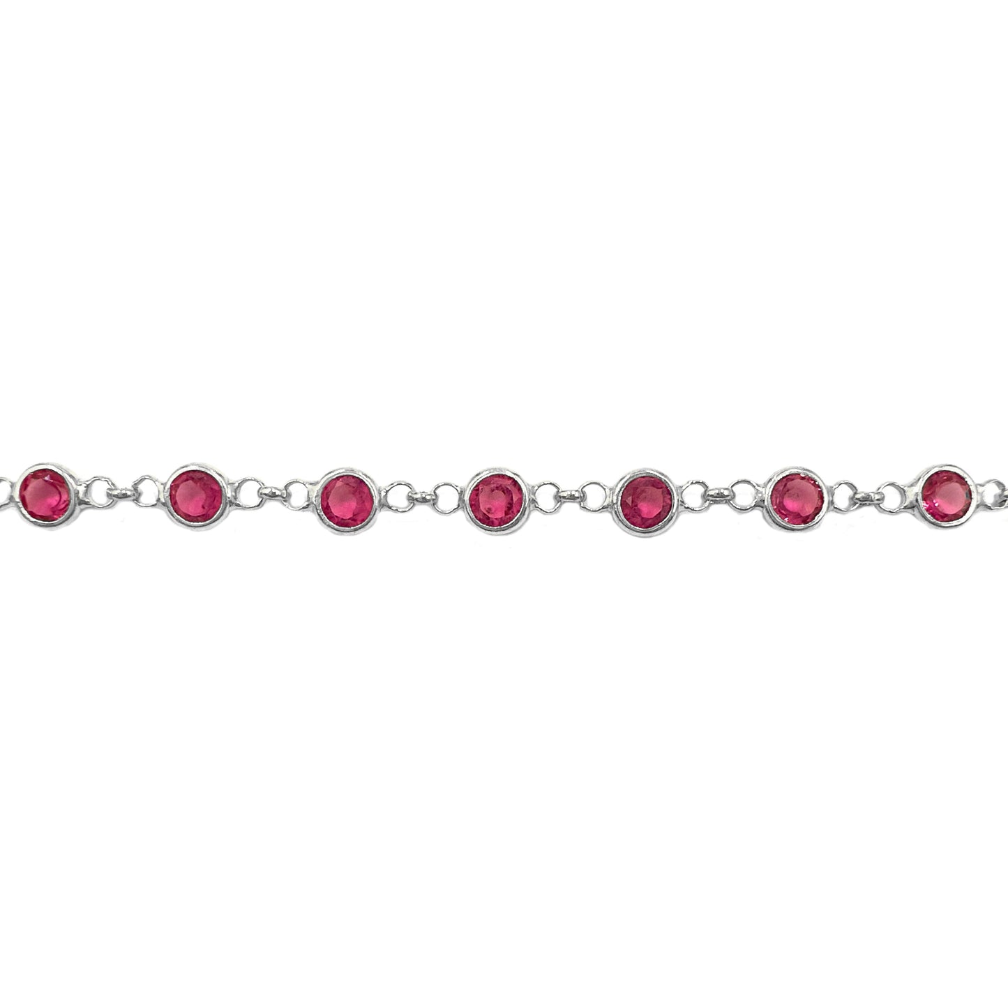 Fuchsia Stone Anklet