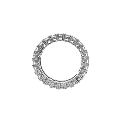 Moissanite Circle Ring with Small Stone