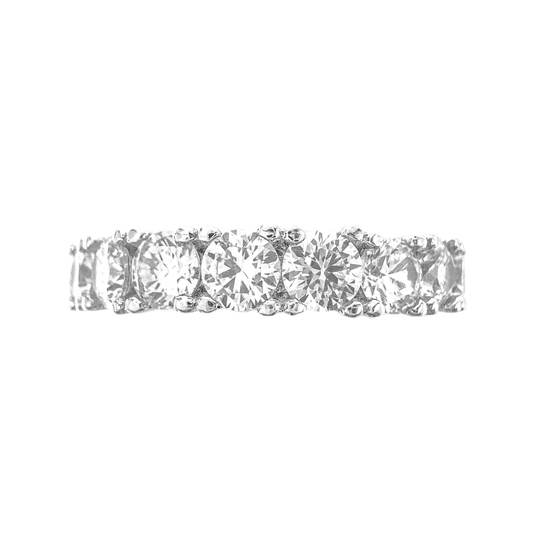 Medium Size Moissanite Eternity Ring