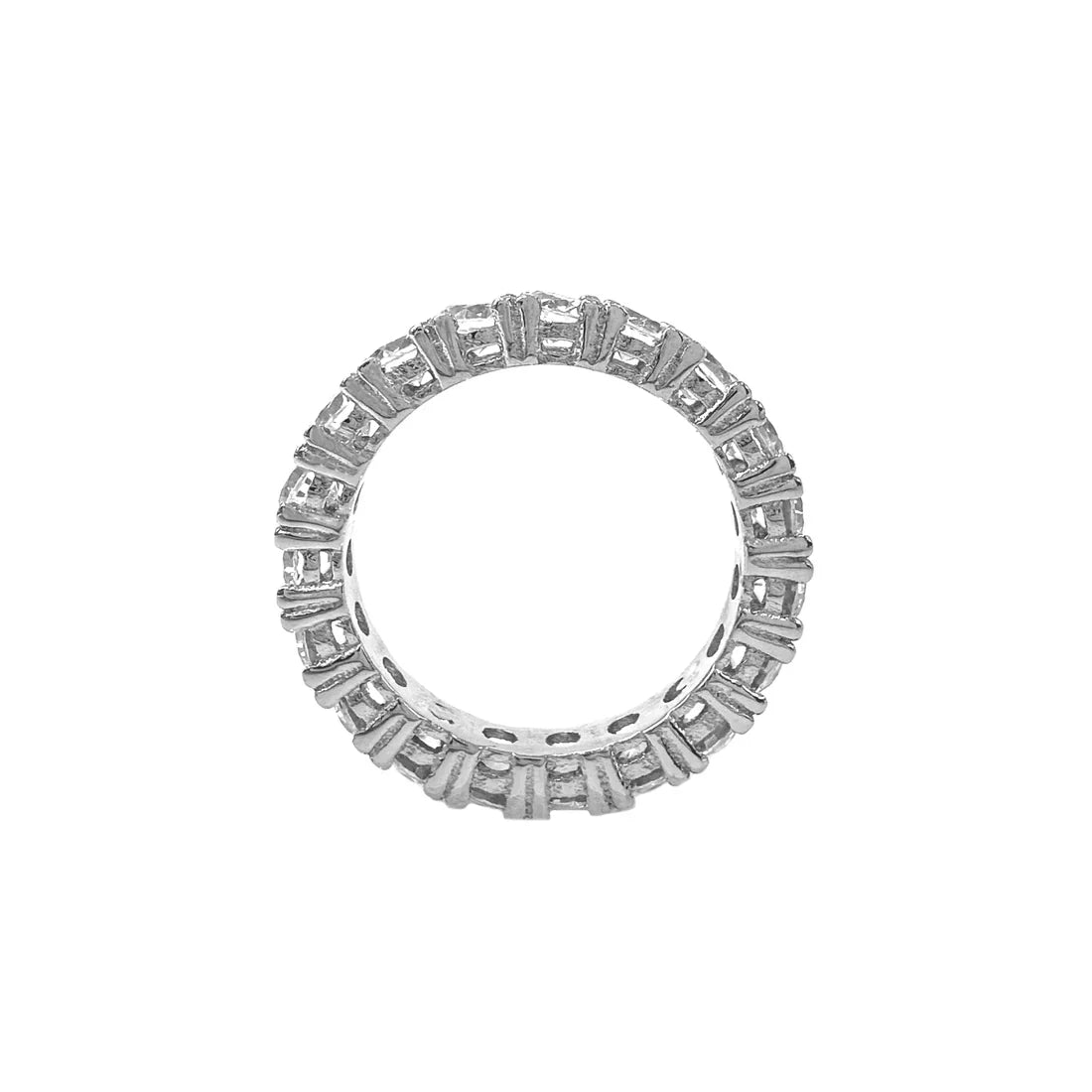 Medium Size Moissanite Eternity Ring