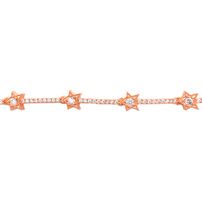 Asymmetrical Star Tennis Bracelet