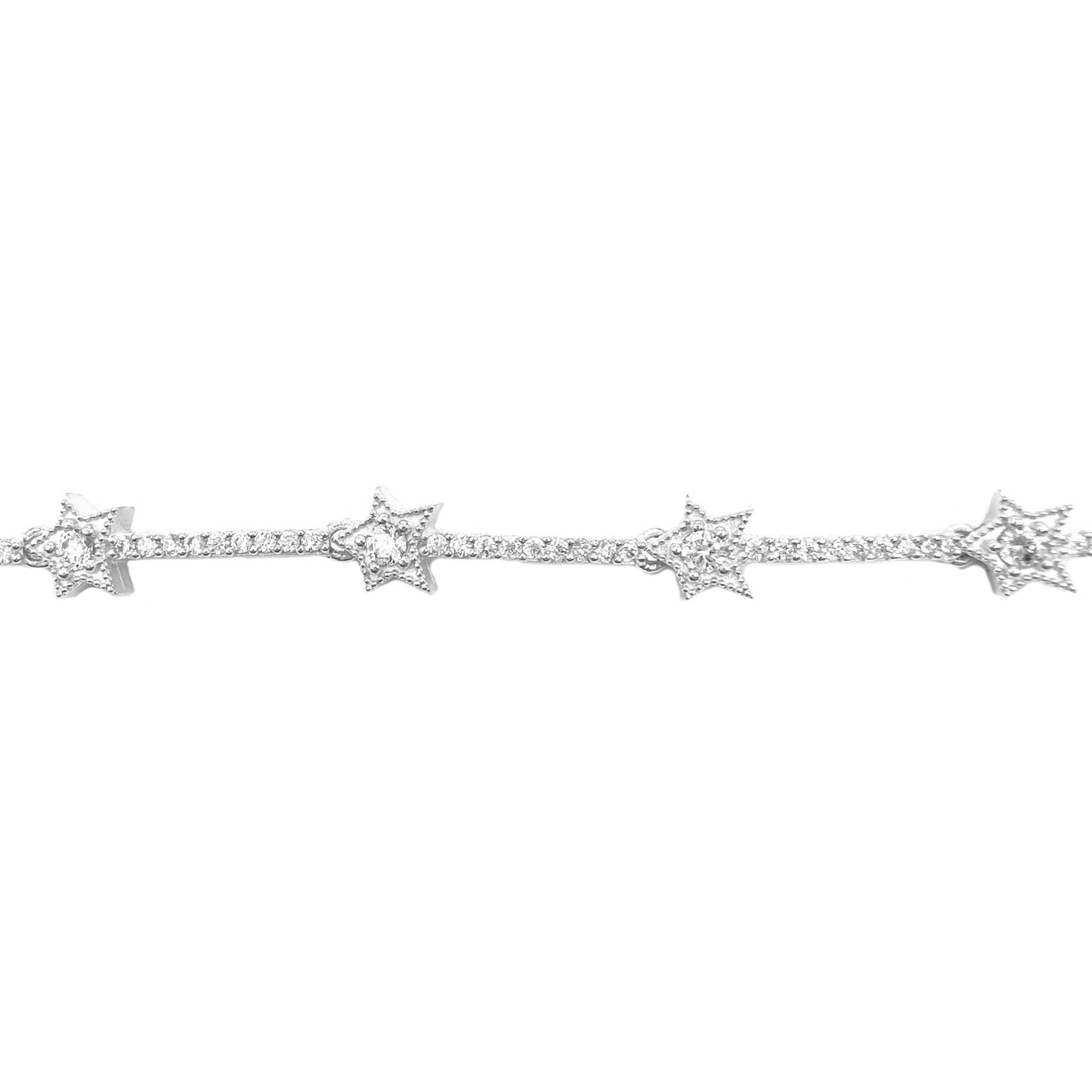 Asymmetrical Star Tennis Bracelet