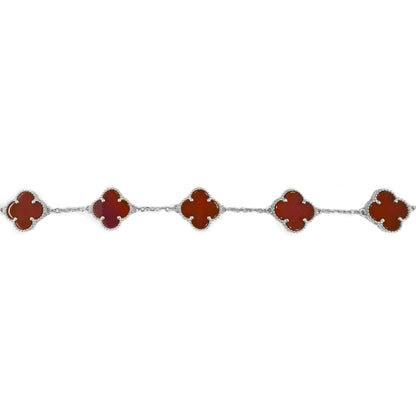 Claret Red Clover Bracelet