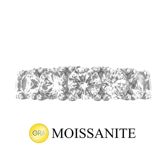 Large Moissanite Eternity Ring
