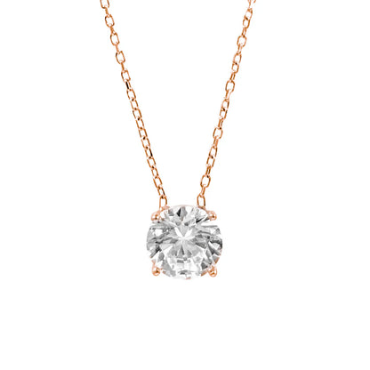 Large Moissanite Solitaire Necklace