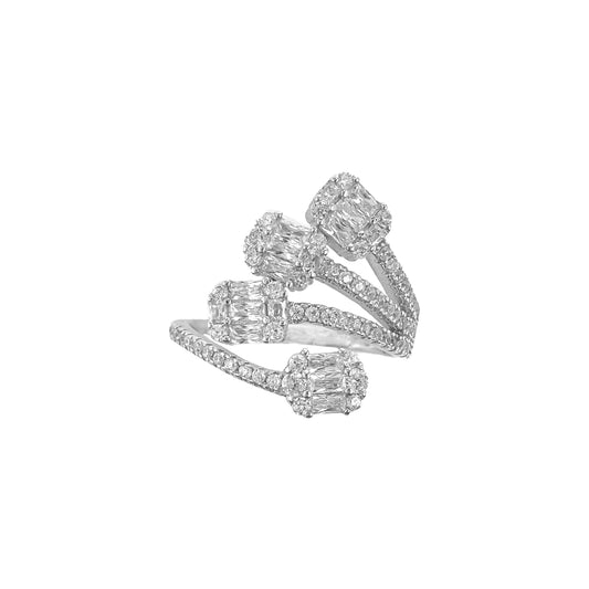 Baguette Stone Design Ring