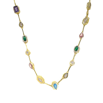 Mixed Symbol Color Necklace