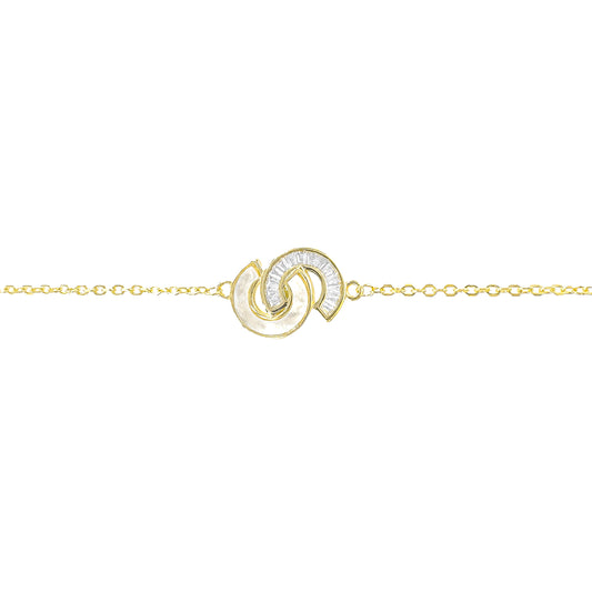 S Model Mother of Pearl Bracelet