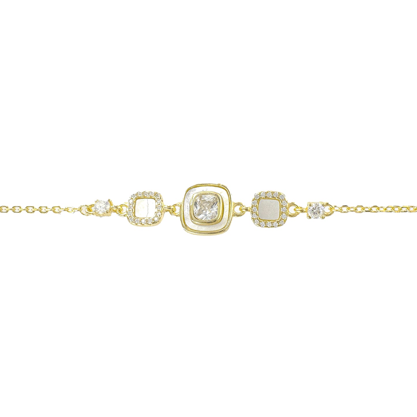Square Model Mother of Pearl Bracelet