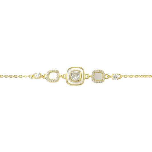 Square Model Mother of Pearl Bracelet