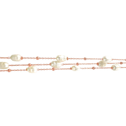 Three Row Pearl Bracelet