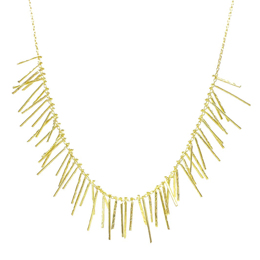 Knit Fringe Necklace