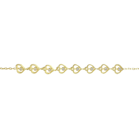 Stone Heart Bracelet