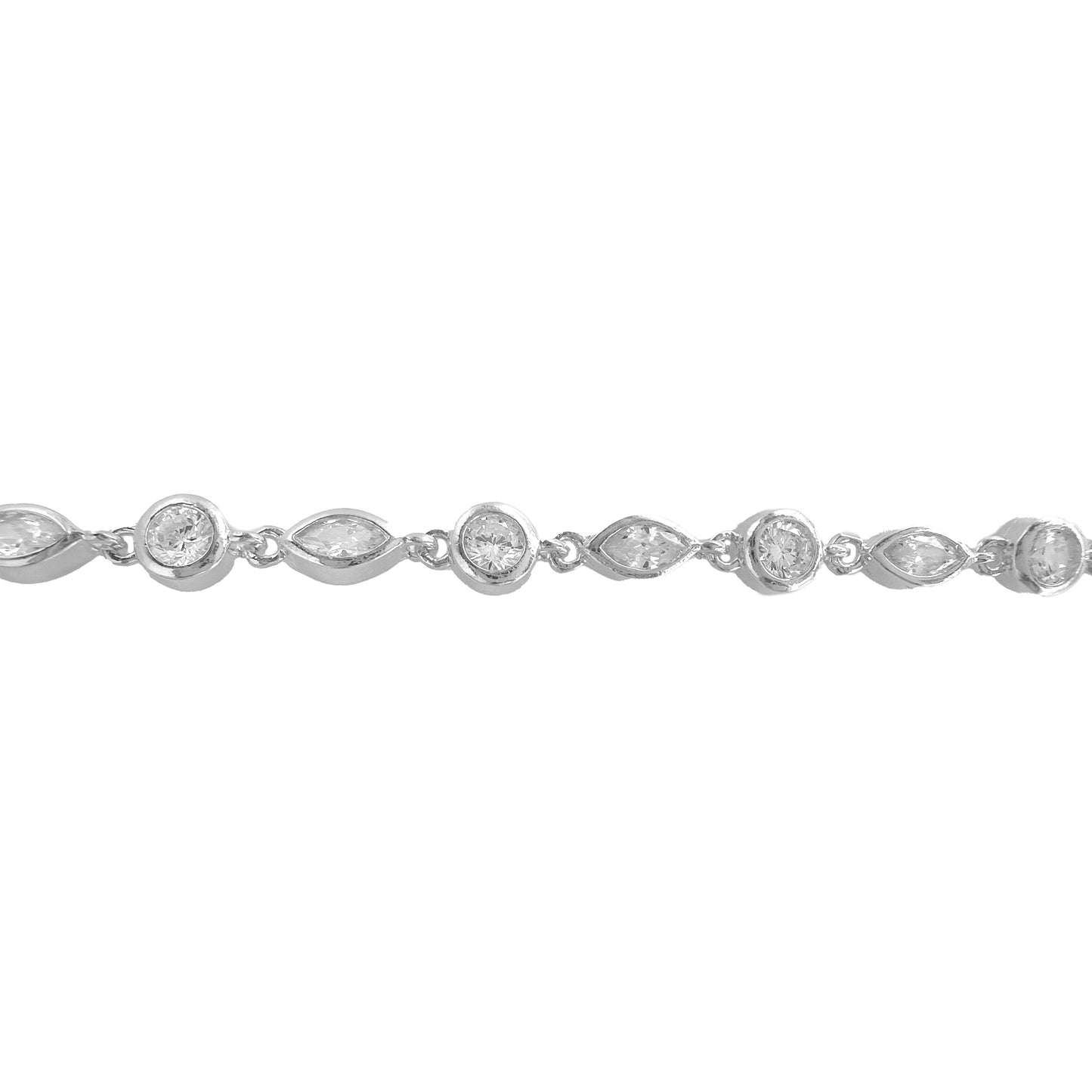 Drop Round Stone Bracelet