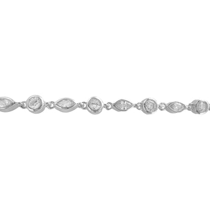 Drop Round Stone Bracelet