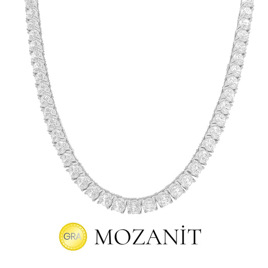 Five mm Moissanite Waterway Pendant